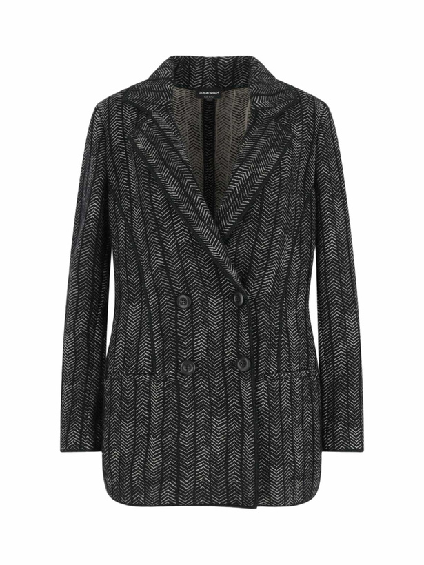 Photo: Giorgio Armani Double-breasted Cashmere And Viscose Blazer