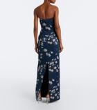 Emilia Wickstead Laelia floral bustier gown