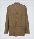 Lemaire Double-breasted twill jacket