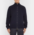 Mr P. - Merino Wool Zip-Up Cardigan - Men - Navy