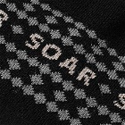 SOAR Men's Jacquard Pattern Merino Beanie in Black