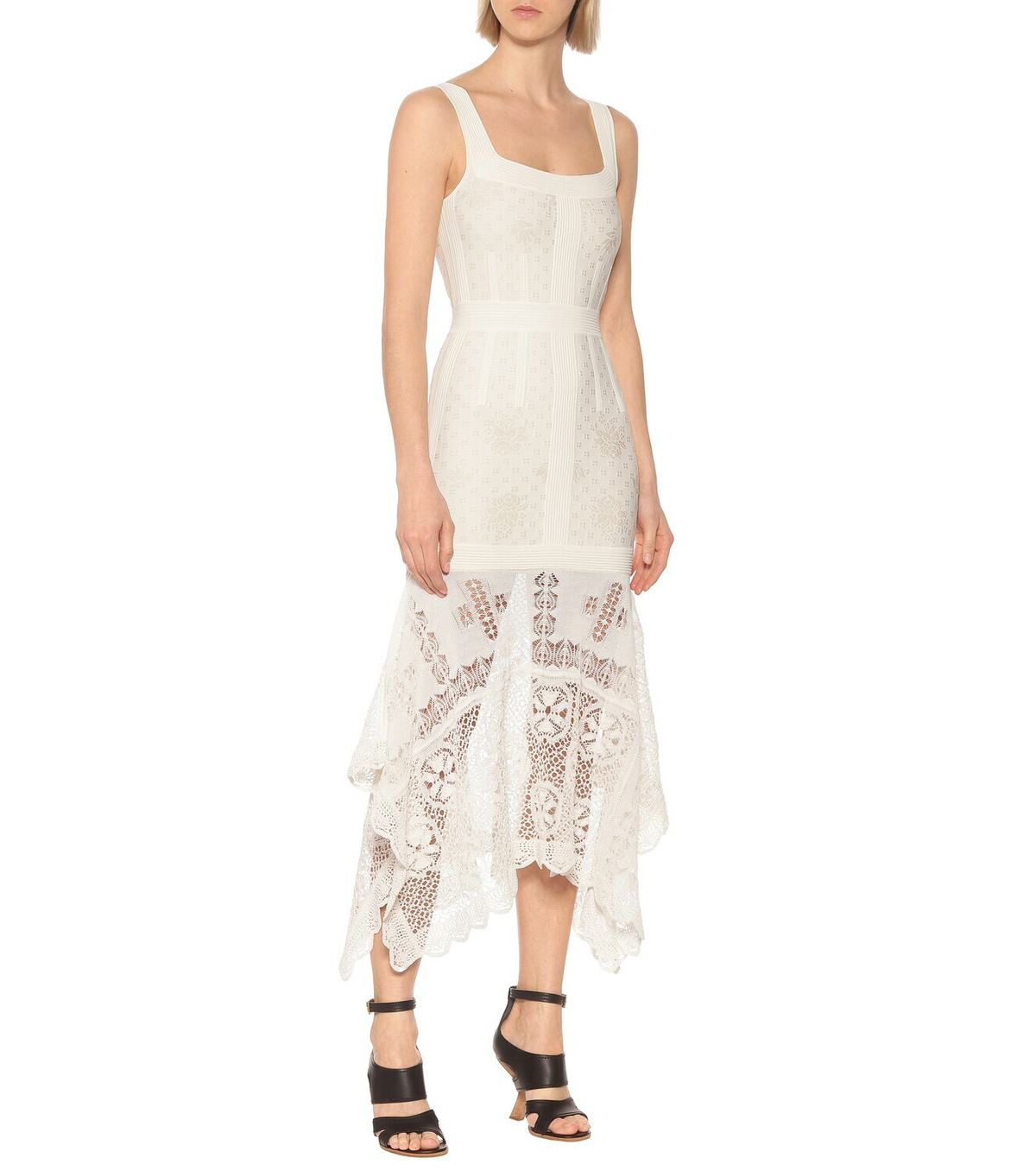knee length dresses for ladies Alexander Mcqueen Lace Dress With Cotton Inserts And Organic Silk – Ellie  Belle