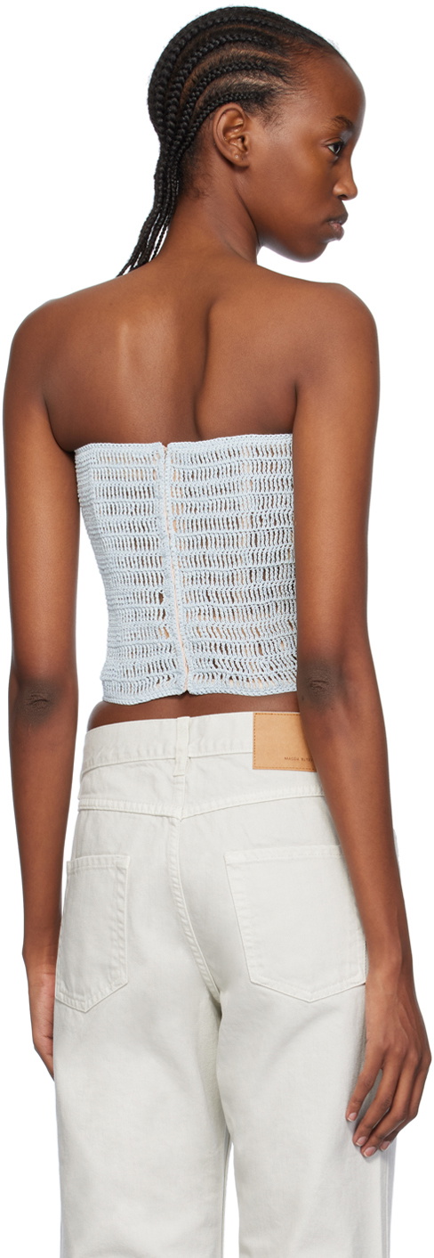 Magda Butrym Blue Scallop Corset