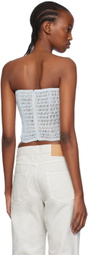 Magda Butrym Blue Scallop Corset
