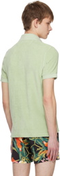 TOM FORD Green Two-Button Polo