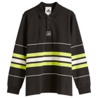Adidas Men's Striped Polo in Black