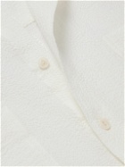 YMC - Mitchum Stretch-Cotton Seersucker Shirt - White