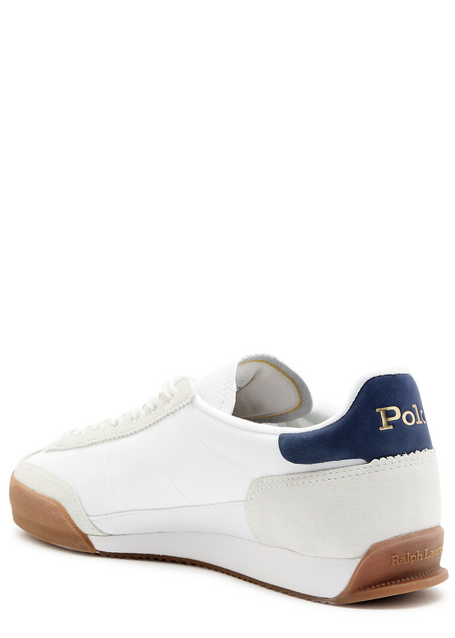 【上品 エレガント】Polo Ralph Lauren Hester スニーカー Polo Ralph Lauren Hester Panelled Canvas Sneakers White Polo