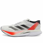 Adidas Men's Adizero Boston 12 M in Ftwr White/Aurora Met/Solar Red