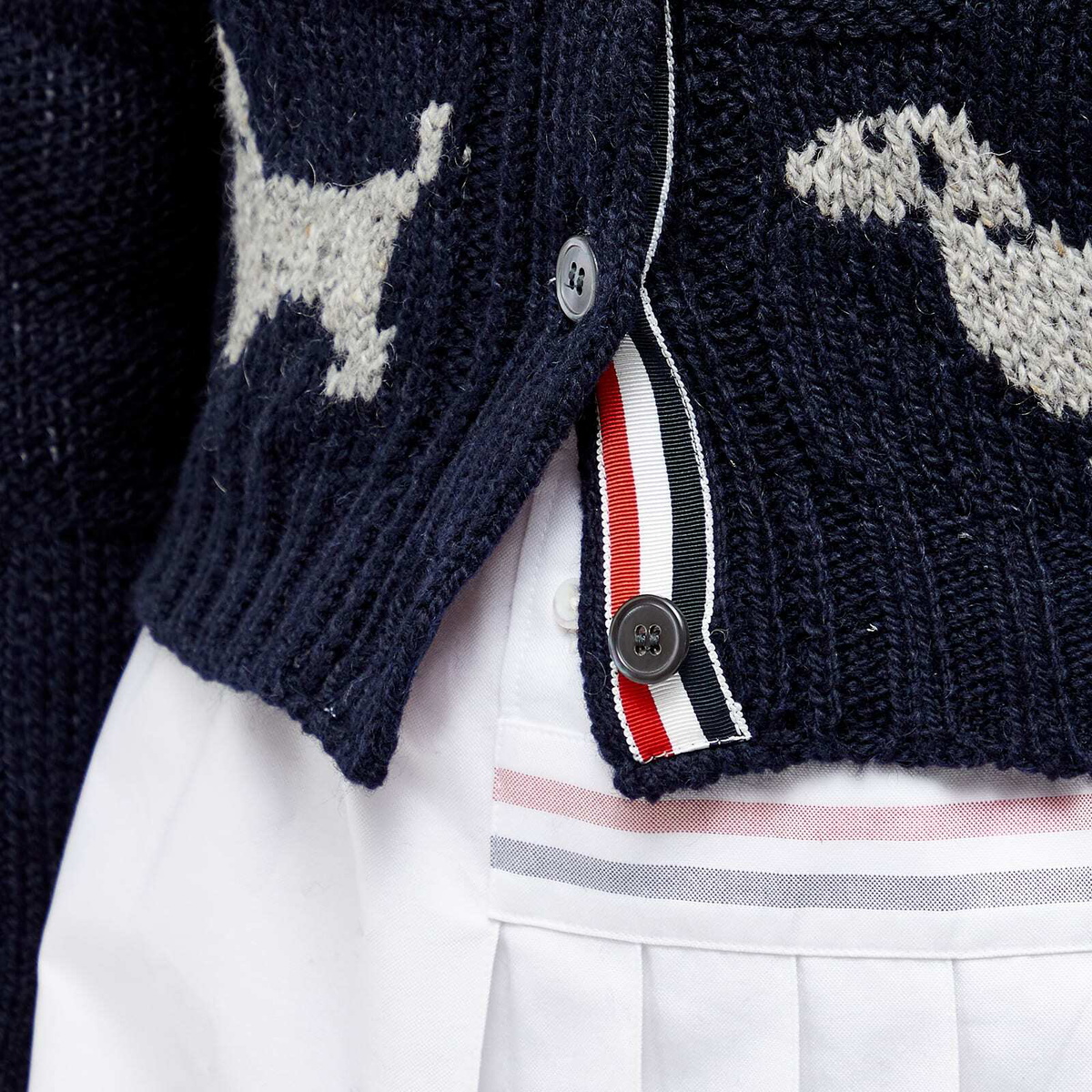 Hector Intarsia Pointelle Jacquard Polo main image 1