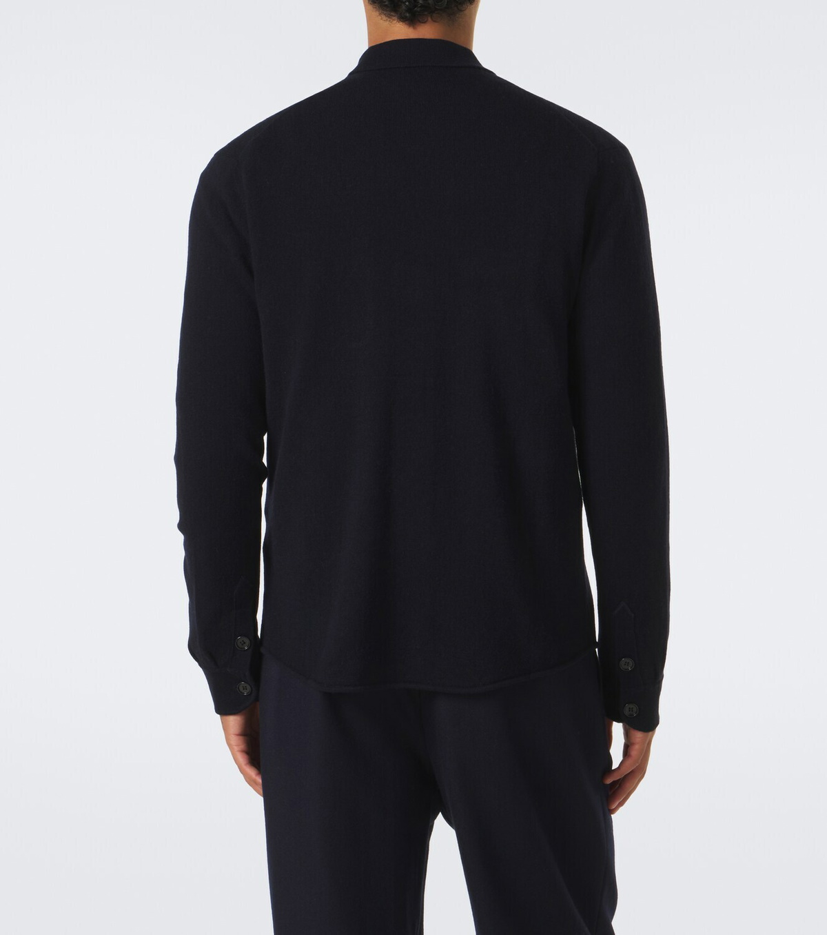 Allude Knitted wool and cashmere shirt