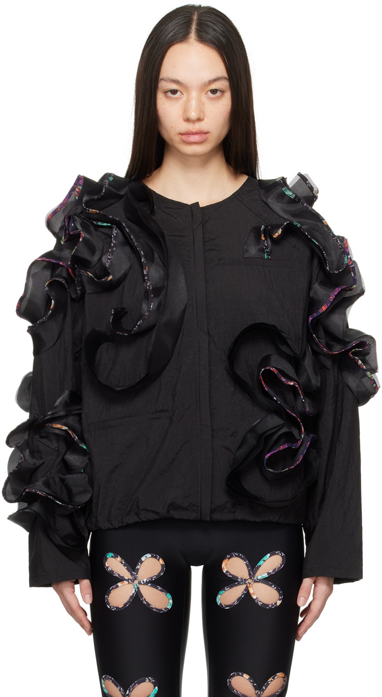 J.Kim Black Quilling Jacket