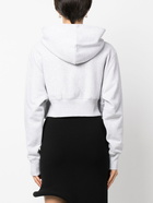 ALAÏA - Cotton Cropped Hoodie