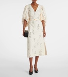 Altuzarra Corrie belted floral cotton midi dress