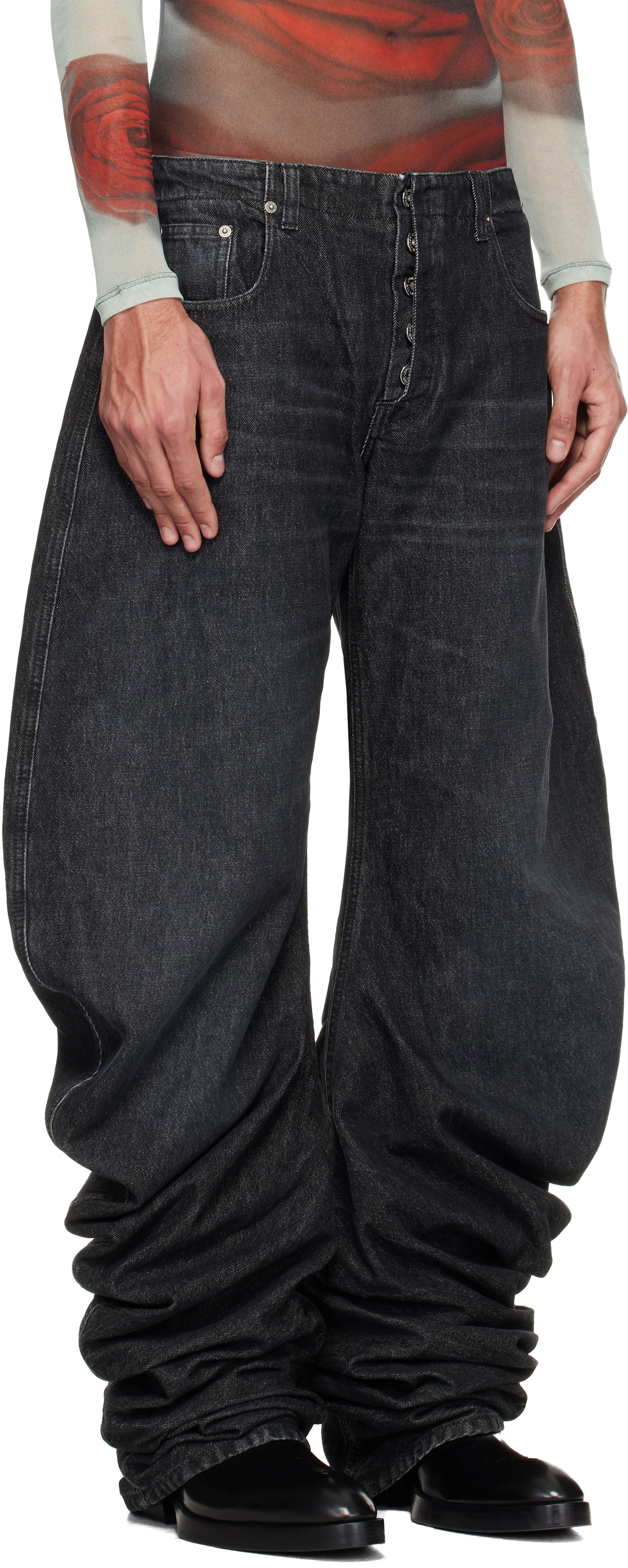 Jean Paul Gaultier Black Oversize Fit Jeans