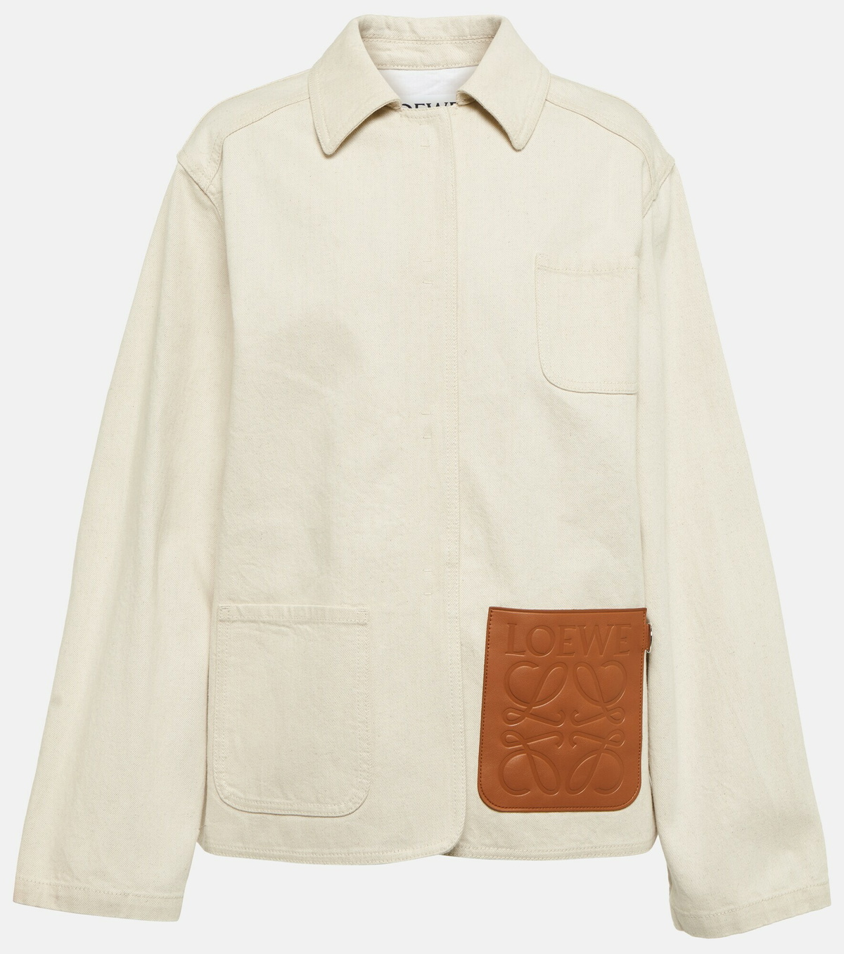 Loewe - Anagram-patch denim jacket Loewe