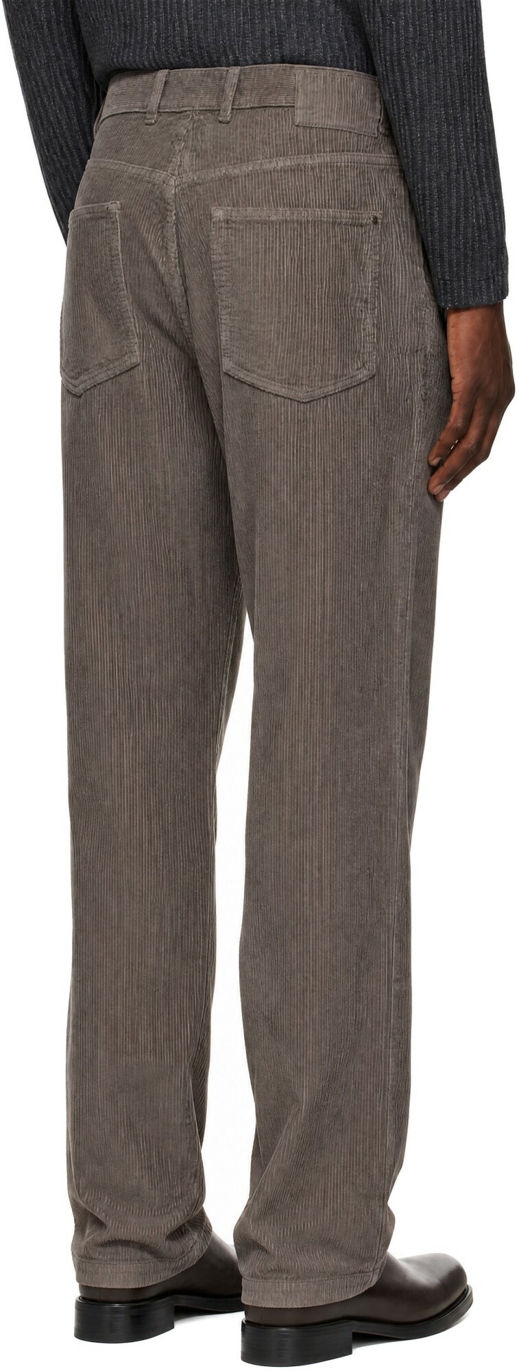 mfpen Gray Double Knee Trousers