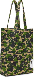 BAPE Khaki ABC Camo Tote