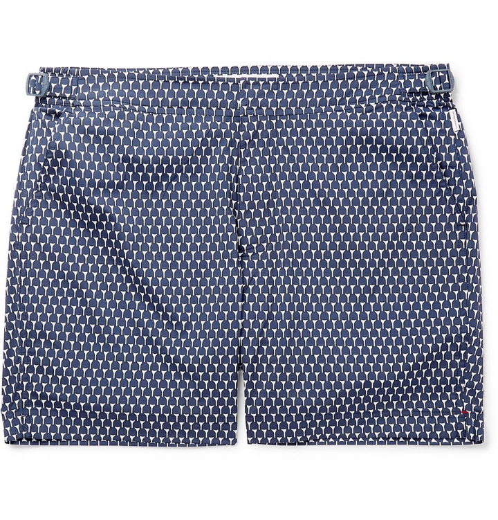 Photo: Orlebar Brown - Bulldog Mid-Length Printed Swim Shorts - Navy