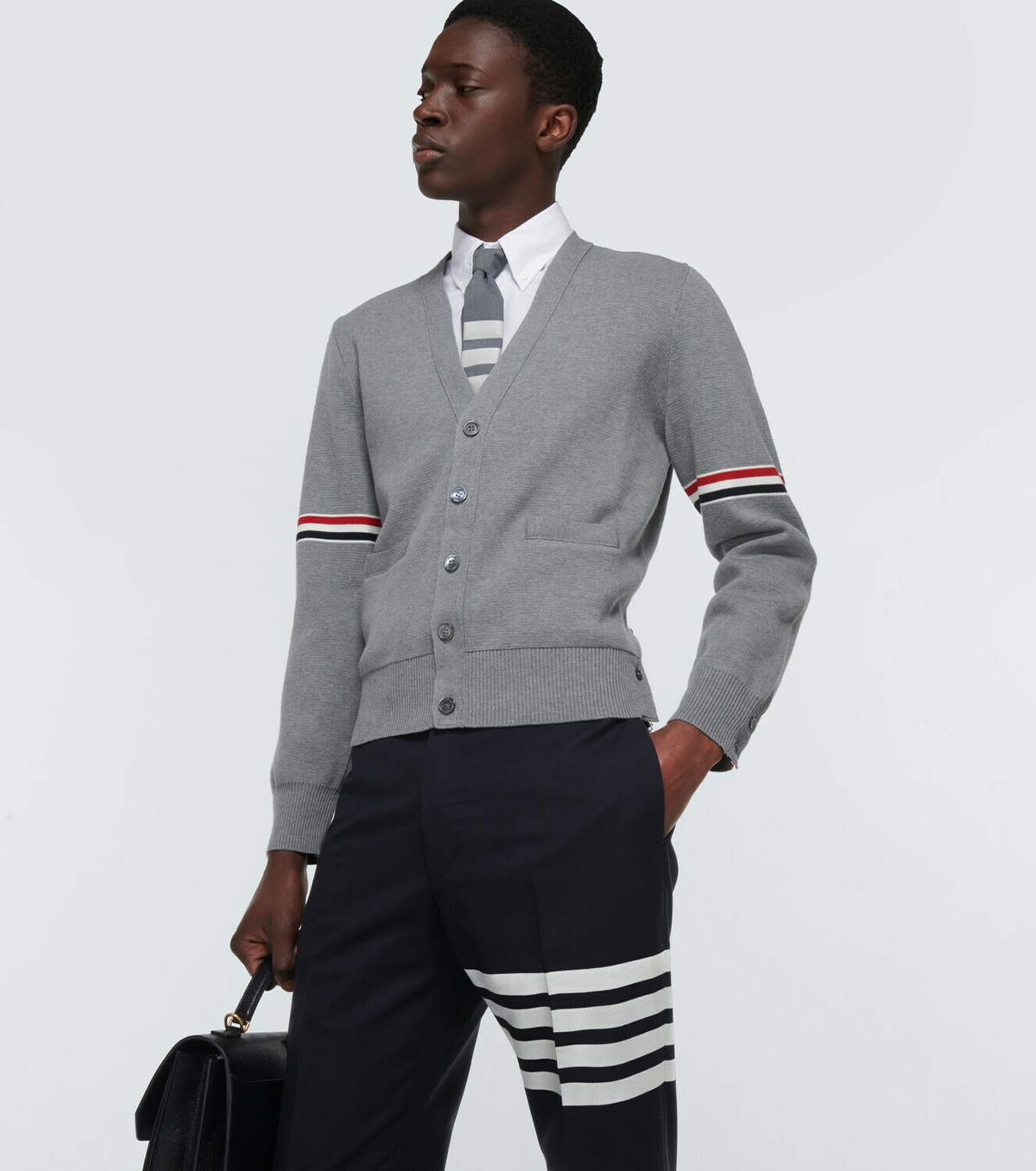 Thom Browne 4-Bar wool tie