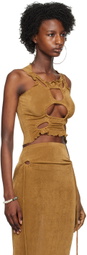 TYRELL SSENSE Exclusive Brown Tank Top