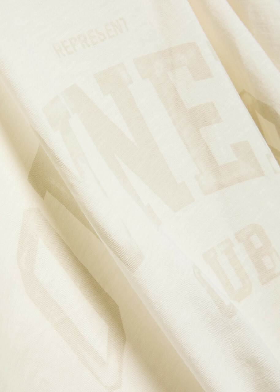 Represent Owners Printed Cotton T-shirt White