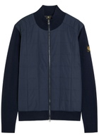 Belstaff Kelbrook Padded Shell and Wool Cardigan Navy