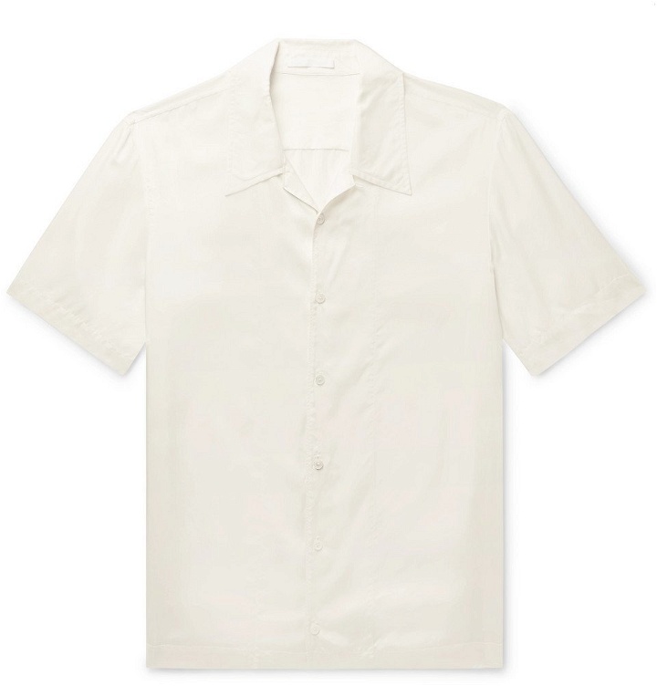 Photo: Helmut Lang - Camp Collar Shell Shirt - White