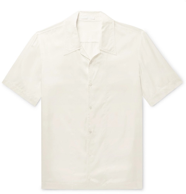 Photo: Helmut Lang - Camp Collar Shell Shirt - White