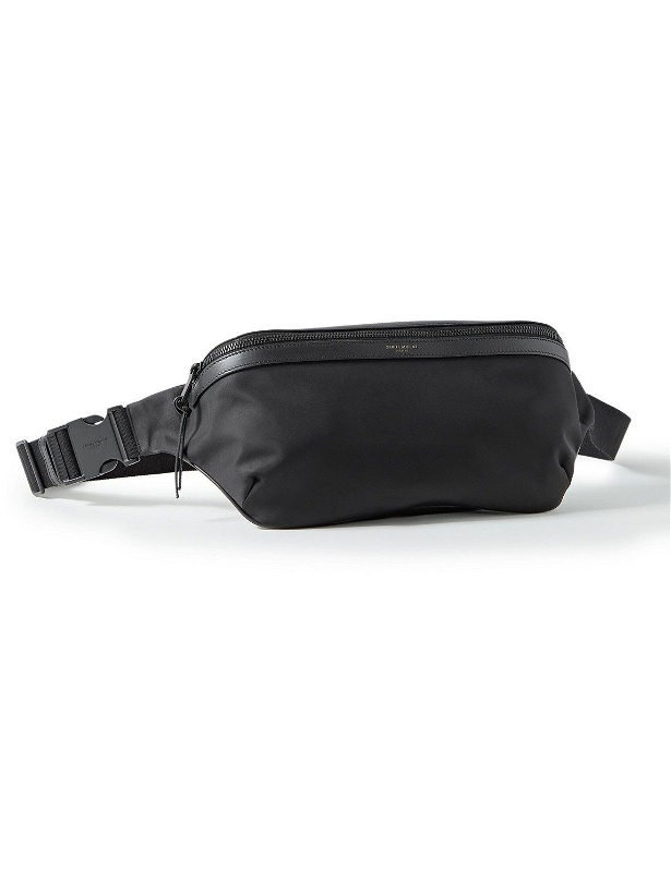 Photo: SAINT LAURENT - Leather-Trimmed Nylon Belt Bag