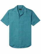Brioni - Capri Camp-Collar Linen Shirt - Blue