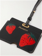 JW Anderson - Printed Leather Cardholder with Lanyard