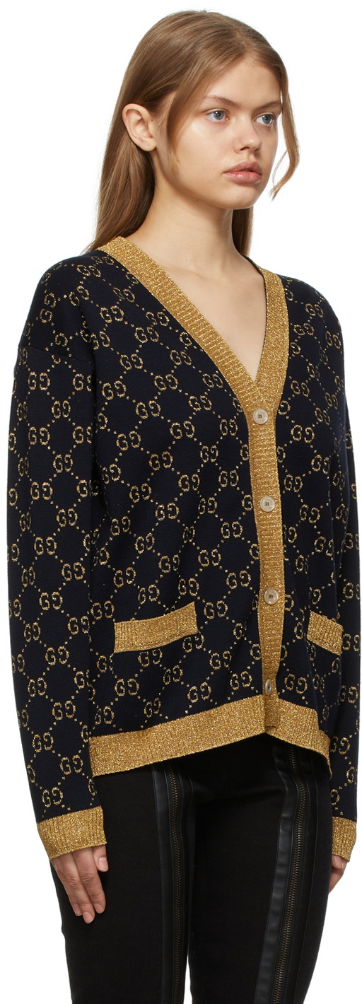 NY ネイビー　カーディガン　GUCCI Gucci Navy NY Yankees Edition Cardigan Gucci