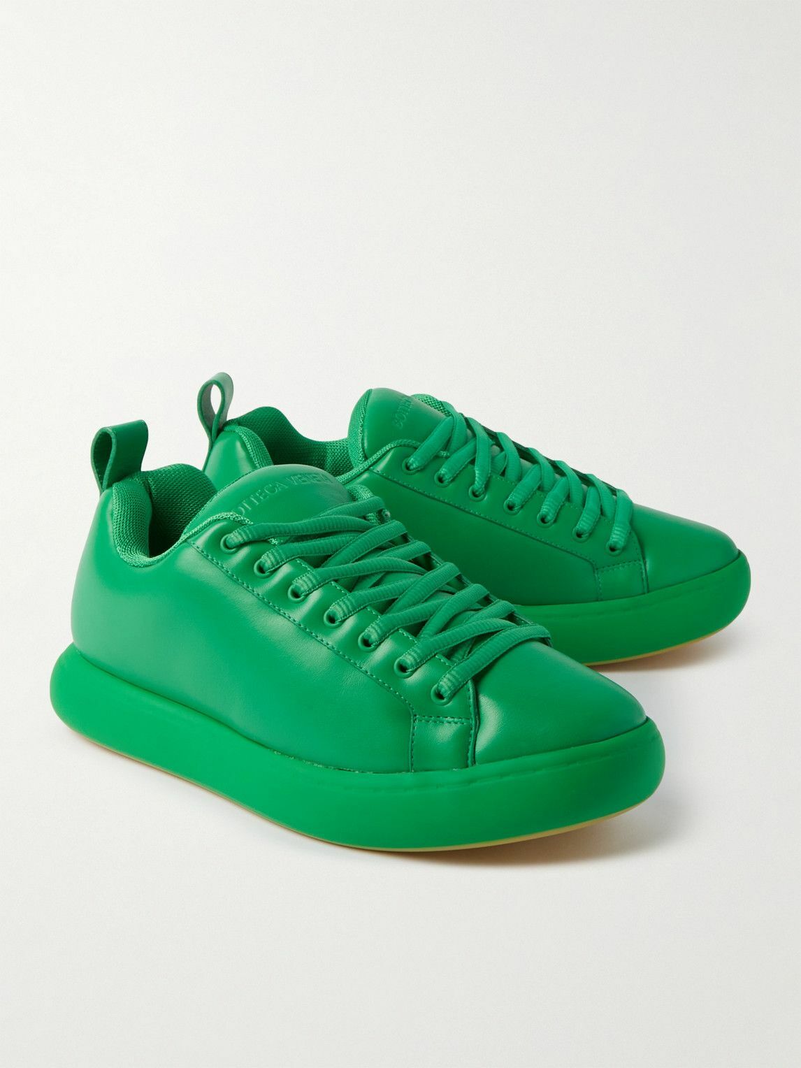 Bottega Veneta - Leather Sneakers - Green Bottega Veneta