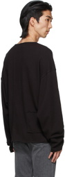 Enfants Riches Déprimés Black Graphic Surveillance Long Sleeve T-Shirt