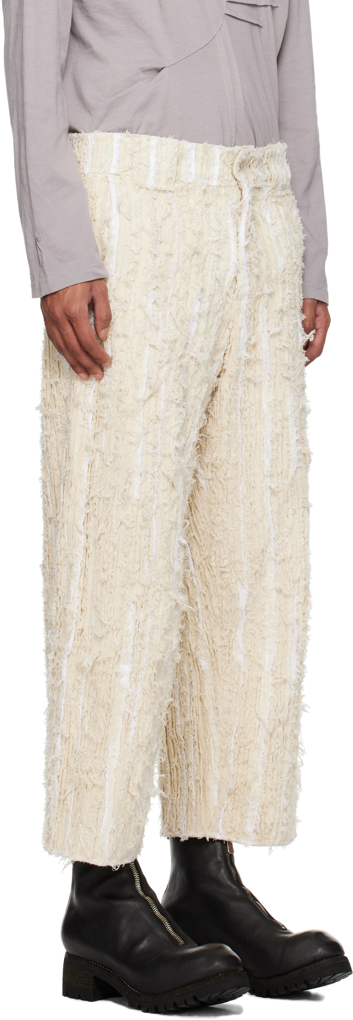 Tondolo Off-White Old Toiles Trousers
