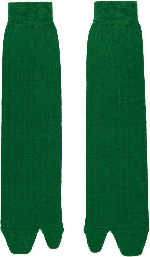Photo: Maison Margiela Green Tabi Socks