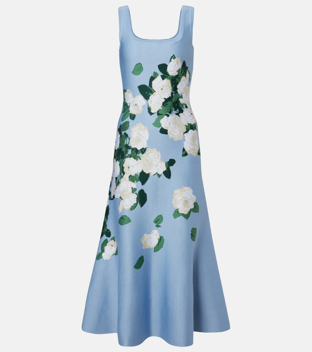Carolina Herrera Floral silk-blend midi dress