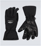 Balenciaga 3B Sports Icon leather-trimmed ski gloves