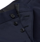 The Row - Navy Hunter Slim-Fit Cotton and Cashmere-Blend Twill Trousers - Navy