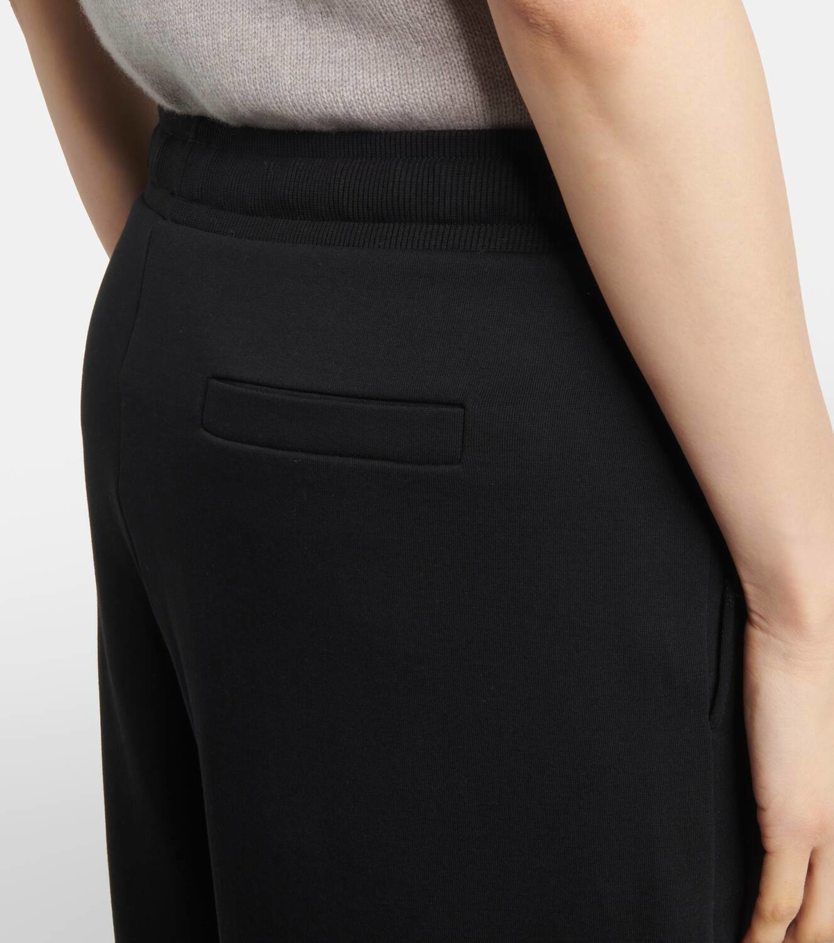 'S Max Mara Bali cotton-blend jersey wide-leg sweatpants