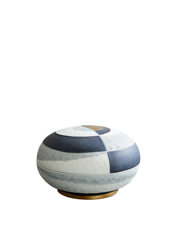 Photo: L'Objet - Large Cubisme Colour-Block Earthenware Box
