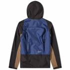 Moncler Men's Genius - 7 Fragment Packable Colour Block Parka Jacket in Black/Navy/Khaki