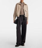Brunello Cucinelli Monili virgin wool wide-leg pants