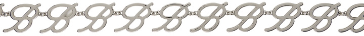 Photo: Blumarine Silver Logo Chain Belt