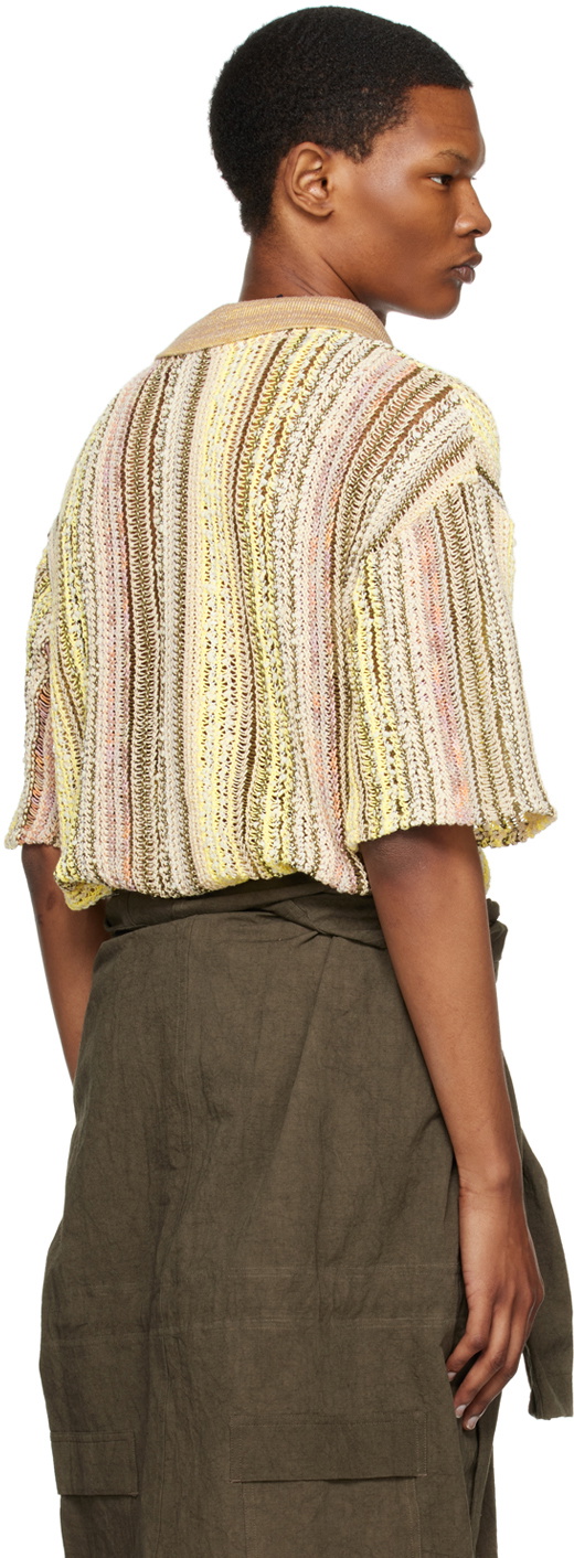 VITELLI Beige Open Placket Polo