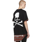 mastermind WORLD Black Tartan Layered T-Shirt