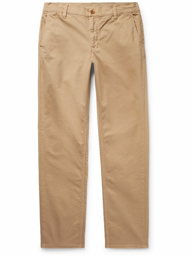 Photo: Nudie Jeans - Easy Alvin Slim-Fit Cotton-Blend Chinos - Neutrals
