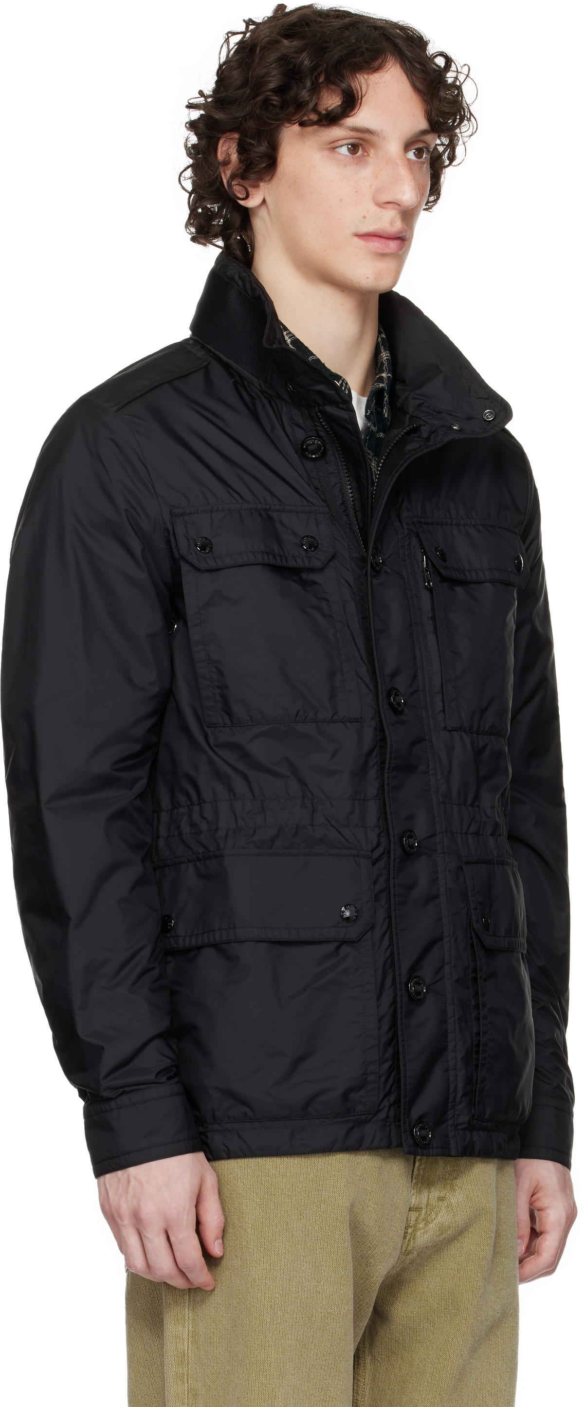 Moncler Black Lez Water-Repellent Field Jacket Moncler