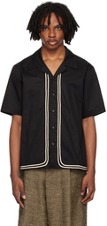 COMMAS Black Braided Cord Shirt